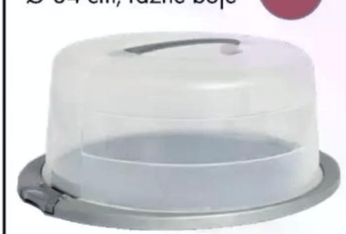 Posuda za tortu - Akcija u trgovini Tedi