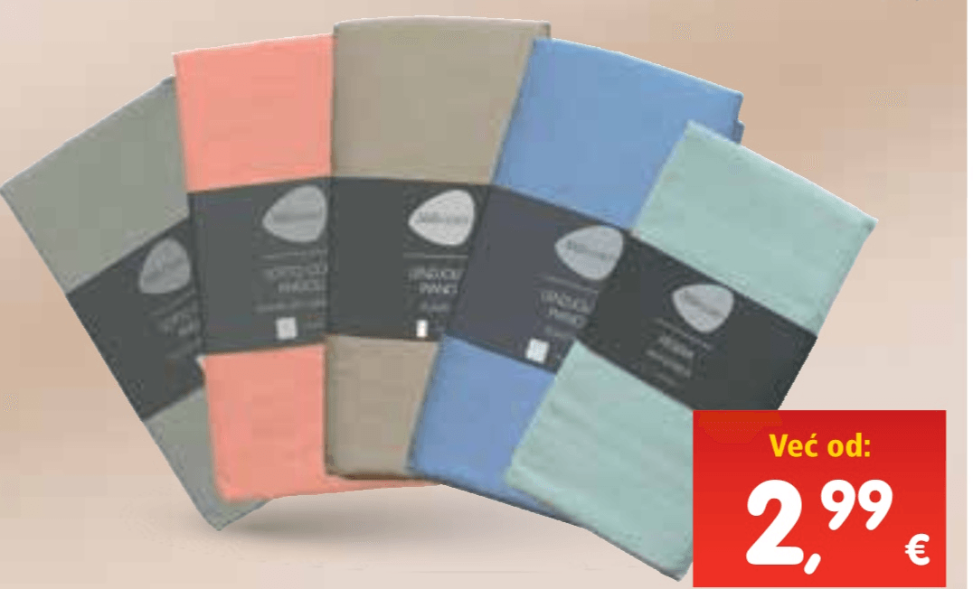 Plahta ravna, plahta s gumicom ili jastučnica 1 kom - Akcija u trgovini Interspar