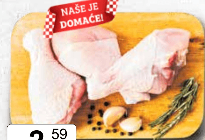 Pileći batak zabatak s dijelom leđa rinfuza Cekin - Akcija u trgovini KTC