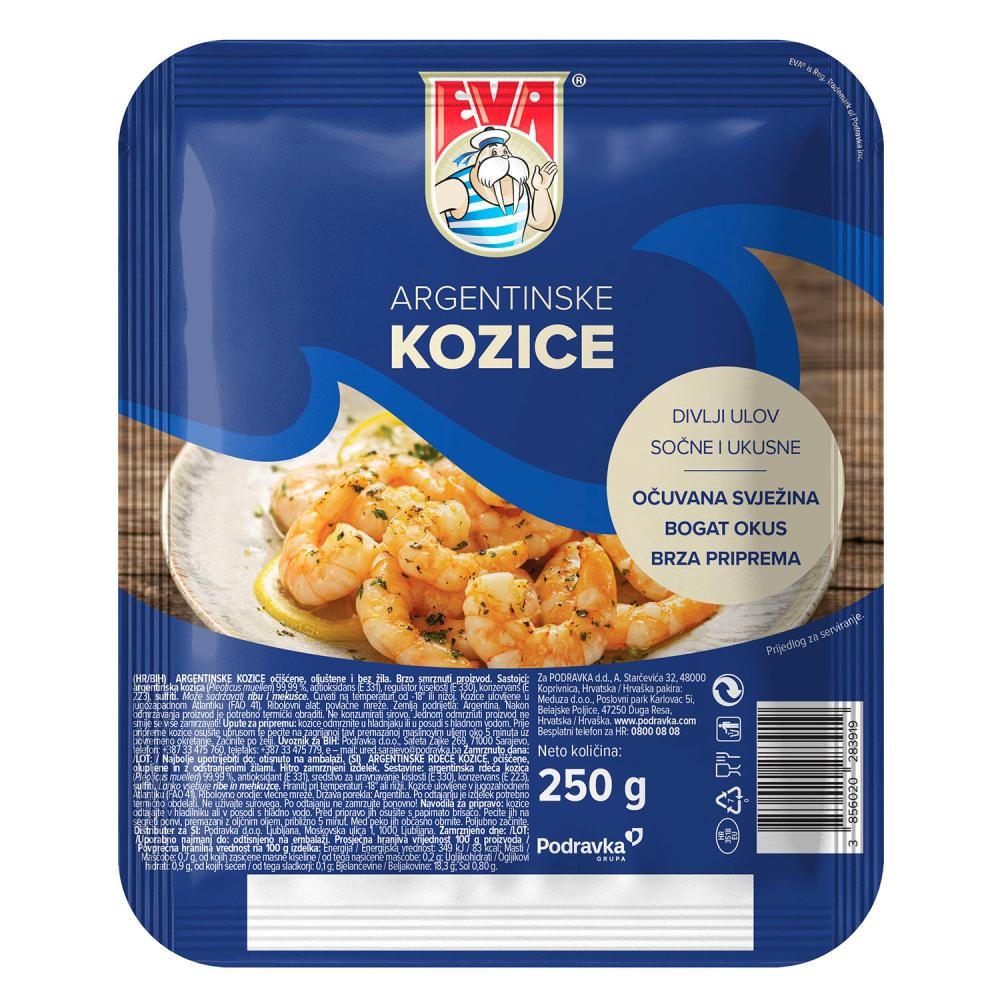 Eva Argetinske Kozice 250g - Akcija u trgovini Konzum