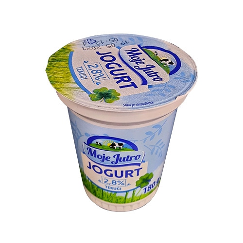 Moje jutro Tekući jogurt 180 g - Akcija u trgovini Studenac