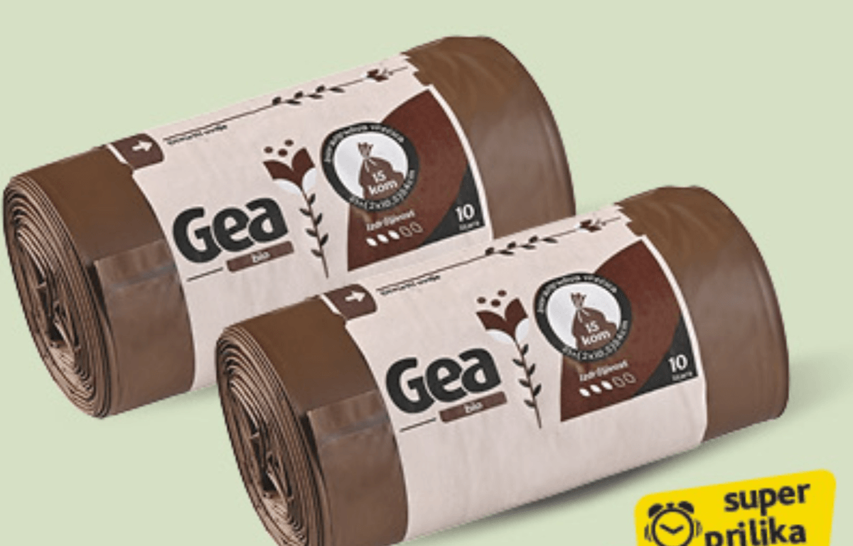 Gea vreća za smeće 10l, 15/1, pak - Akcija u trgovini Konzum