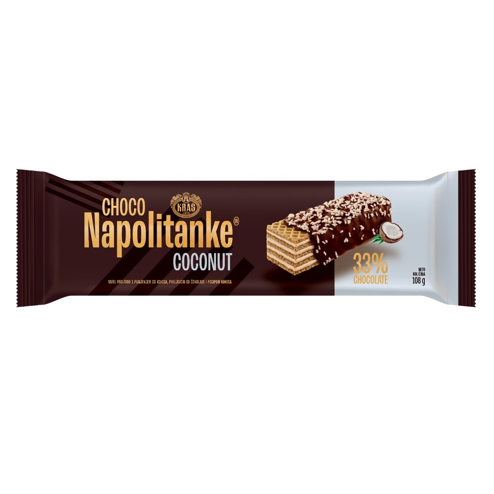 Napolitanke Kraš Choco coconut 108 g - Akcija u trgovini Boso
