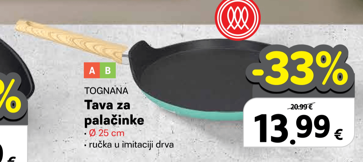 Tognana Tava za palačinke - Akcija u trgovini Plodine