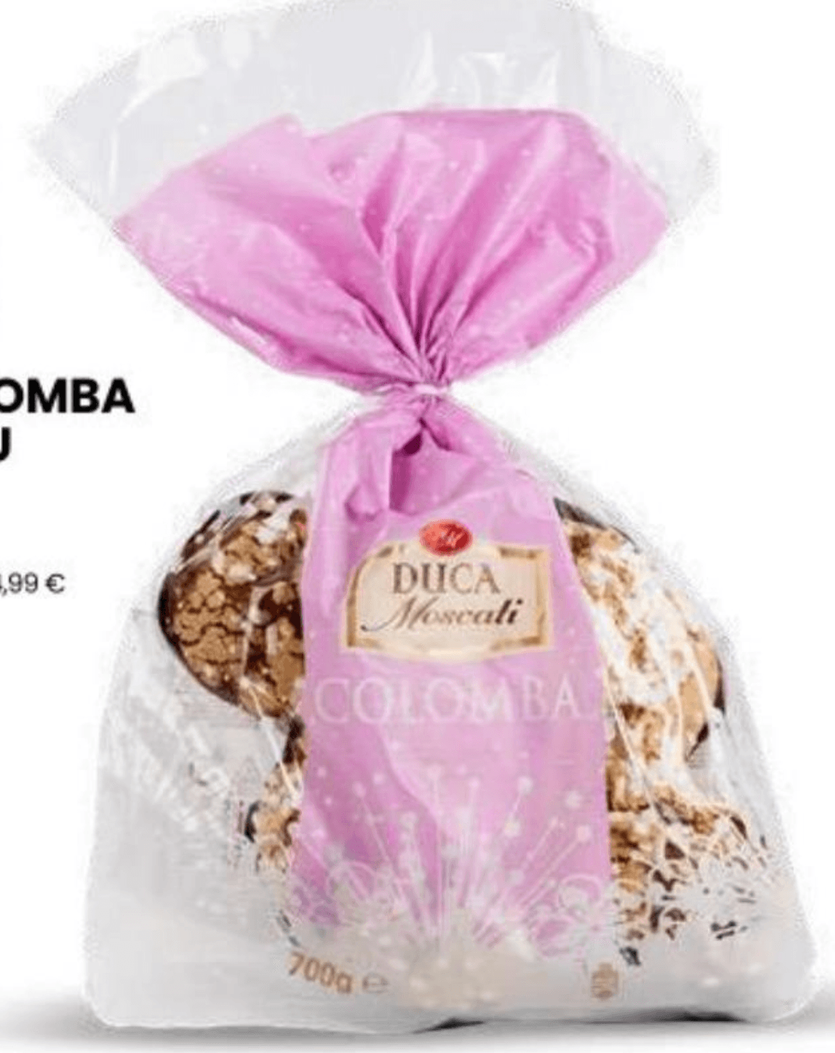 Duca Moscati Kolač Colomba u celofanu 700 g - Akcija u trgovini Eurospin