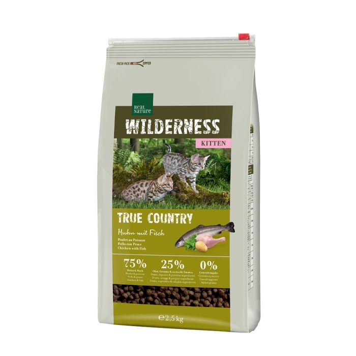 Real Nature Wilderness Kitten True Country 300 g - Akcija u trgovini Zoo City