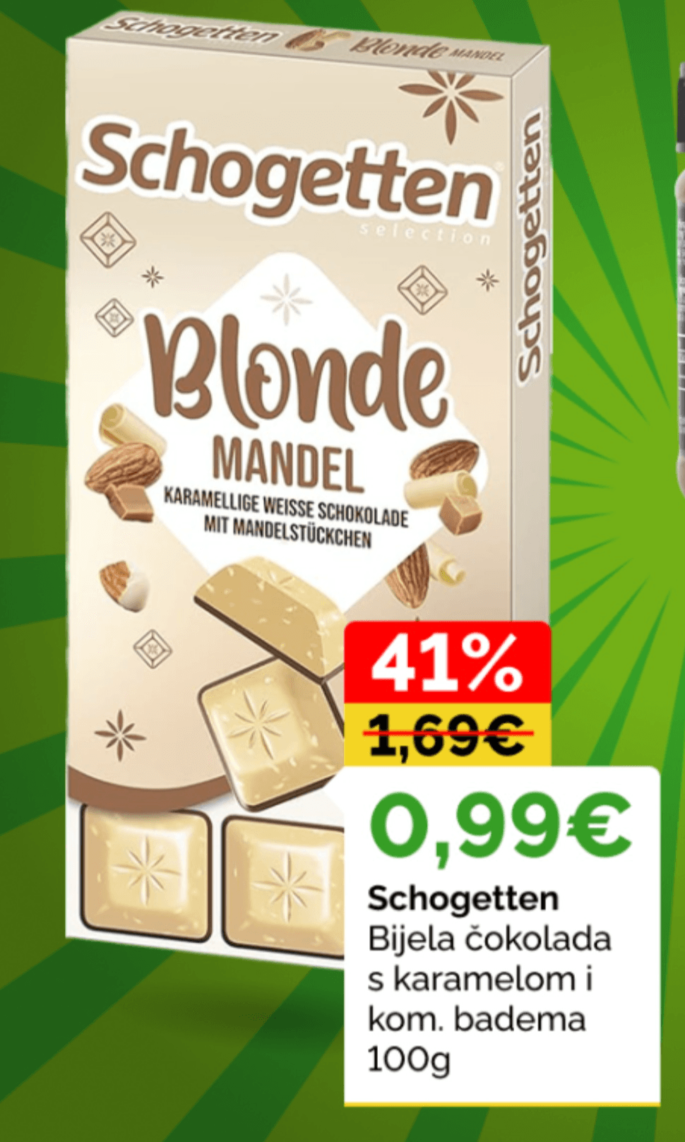 Schogetten Blonde 100g - Akcija u trgovini Žabac