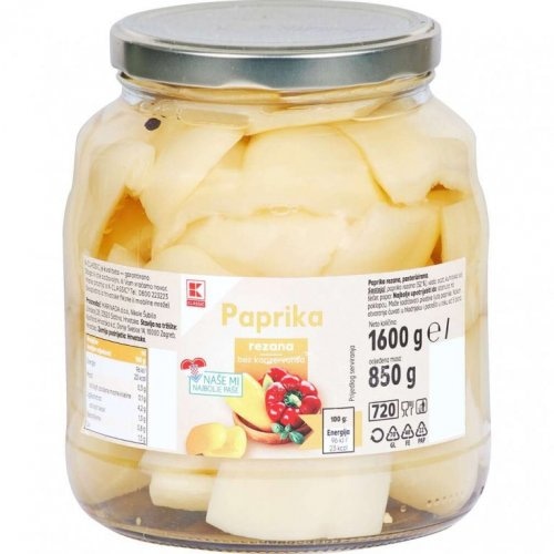 K Classic Paprika rezana 670 g - Akcija u trgovini Kaufland