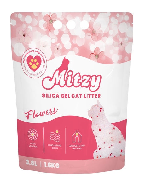 MITZY Silikatni pijesak za mačke Flowers 3.8l - Akcija u trgovini Pet Centar
