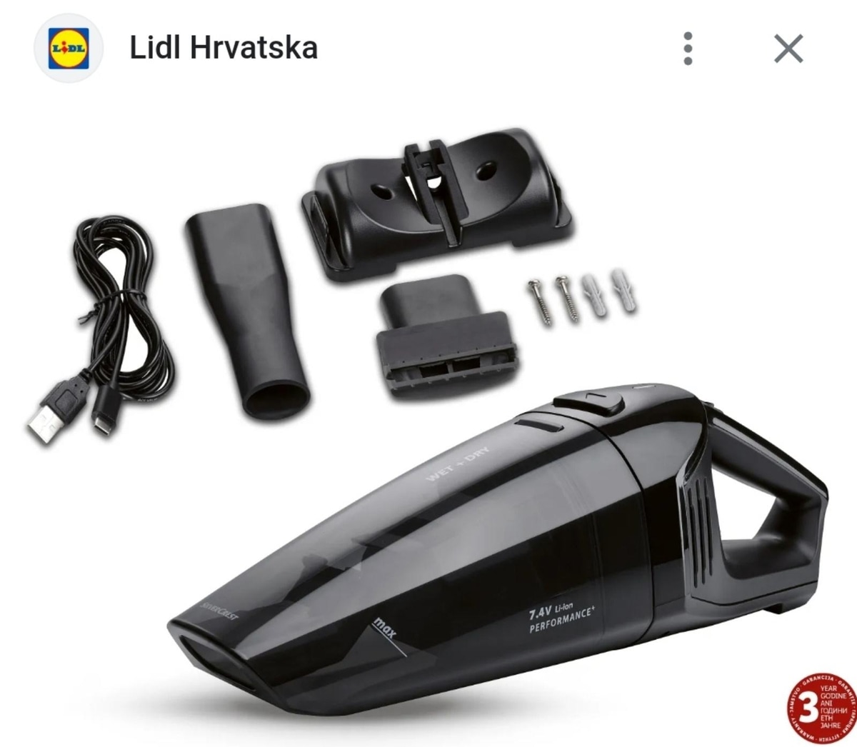 SILVERCREST® Bežični ručni usisavač - Akcija u trgovini Lidl