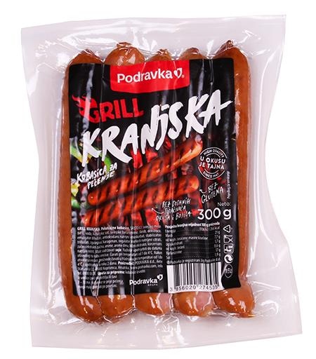 Kobasica Kranjska grill 300 g Podravka - Akcija u trgovini NTL