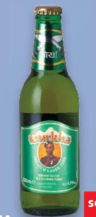 Gurkha Svijetlo pivo 0,33 L - Akcija u trgovini Kaufland