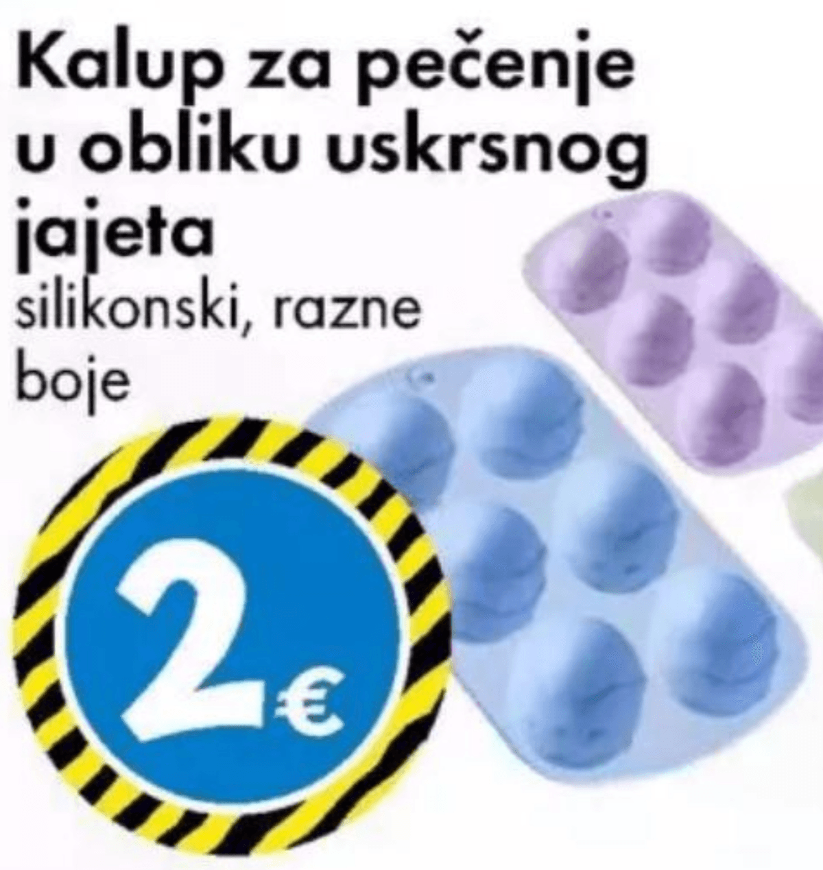 Kalup za pečenje u obliku uskrsnog jajeta - Akcija u trgovini Tedi