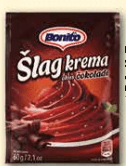 Bonito Šlag krema 60 g - Akcija u trgovini Plodine