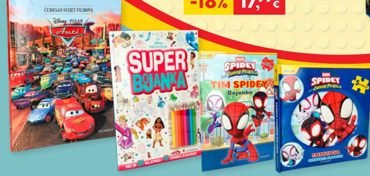 Disney Knjiga ili Bojanka - Akcija u trgovini Spar