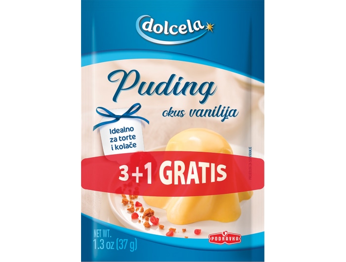 Dolcela, Podravka Mješavina za puding 111 g + 37 g GRATIS ili 135 g + 45 g GRATIS - Akcija u trgovini Tommy