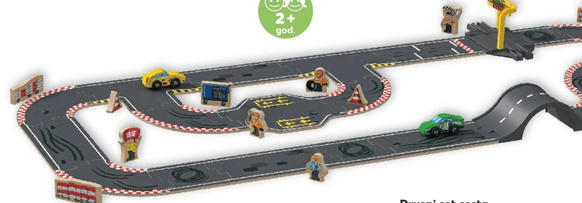 Drveni set cesta set Kid Land - Akcija u trgovini Kaufland