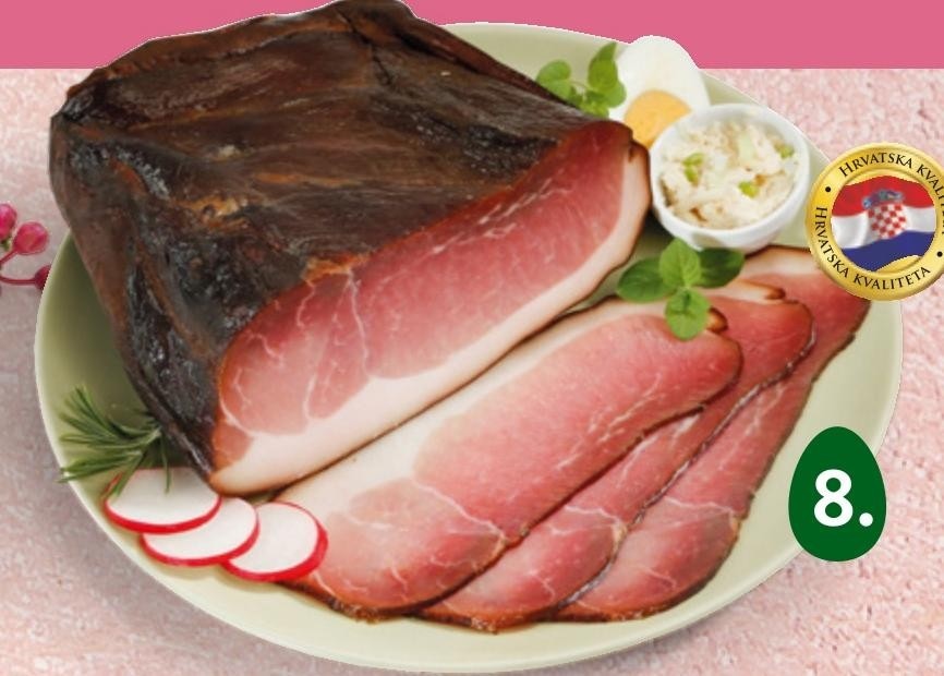 Domaća dimljena šunka Drniška tradicija 1 kg Akcija u trgovini Spar