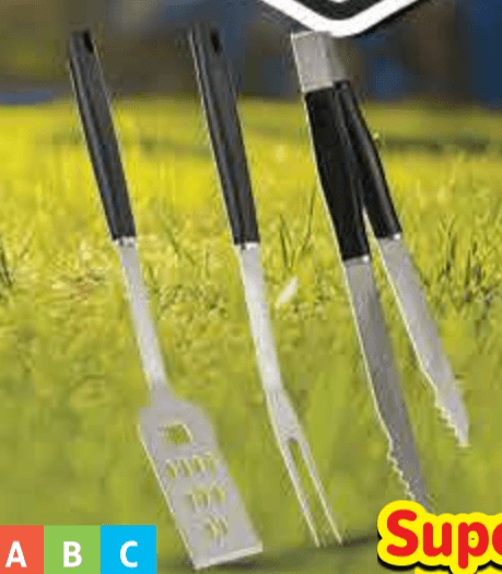 Pribor za roštilj 3 komada - Akcija u trgovini Plodine