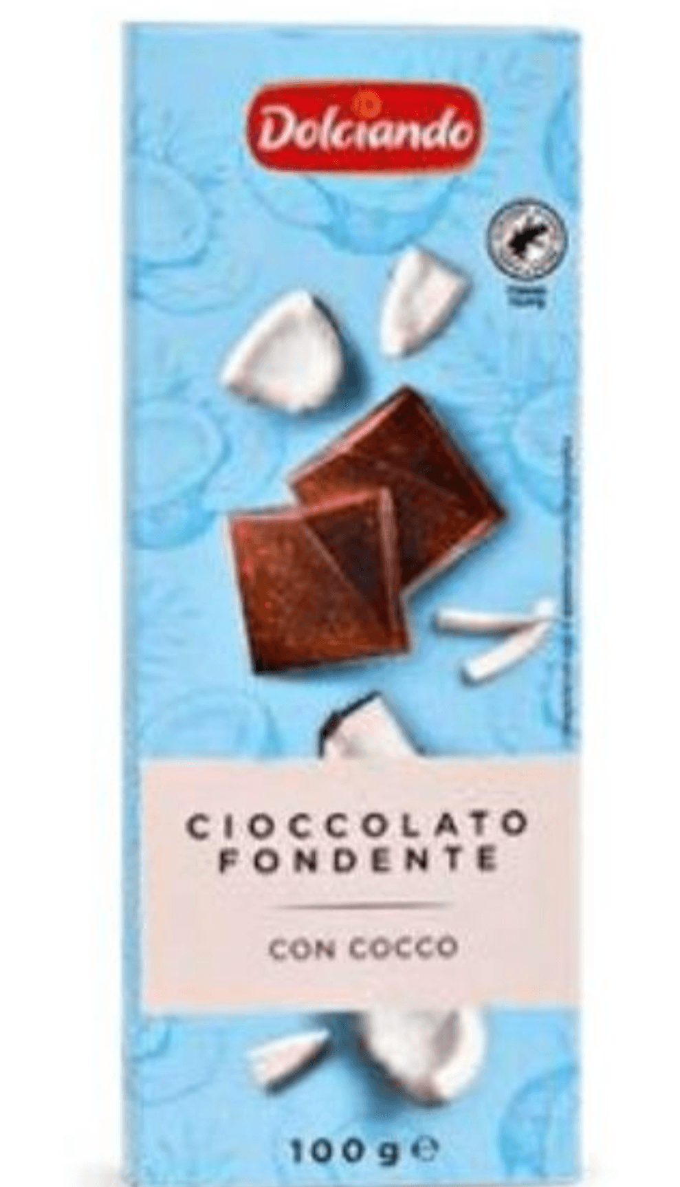 Tamna čokolada s kokosom 100 g Dolciando - Akcija u trgovini Eurospin