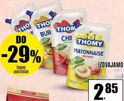 Majoneza Thomy 280 ml - Akcija u trgovini Bakmaz