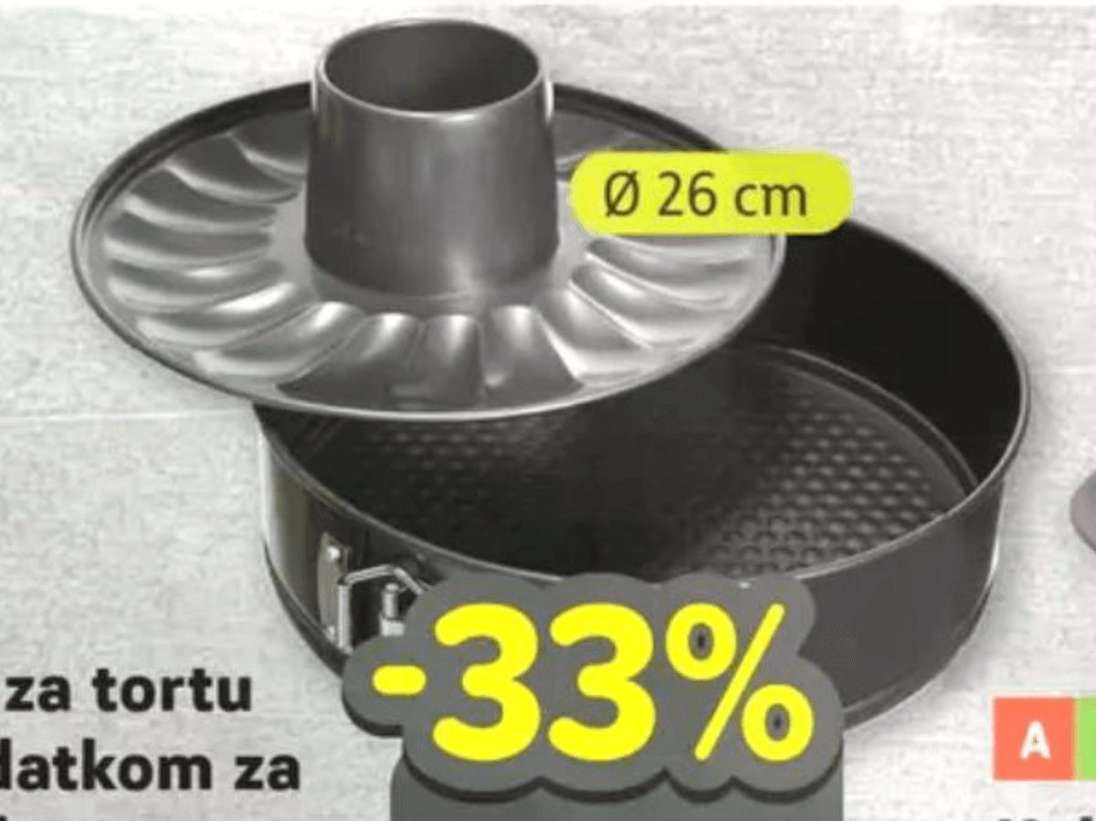 Kalup za tortu sa dodatkom za kuglof - Akcija u trgovini Plodine