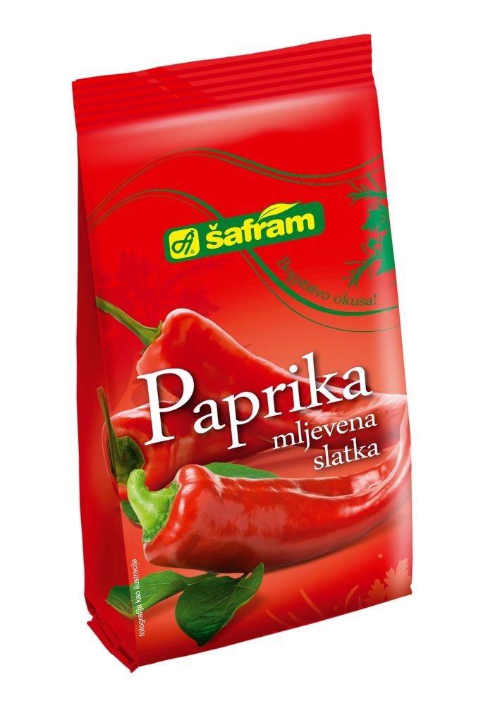 ŠAFRAM Paprika začinska mljevena slatka 200 g - Akcija u trgovini Kaufland