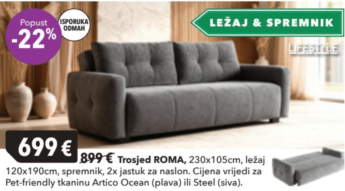 Trosjed ROMA - Akcija u trgovini Harvey Norman