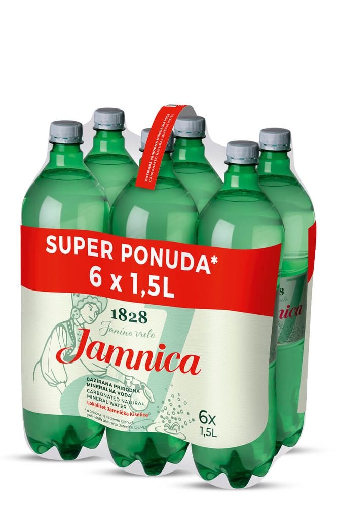 Jamnica Prirodna mineralna voda 6 x 1.5 l - Akcija u trgovini Lidl