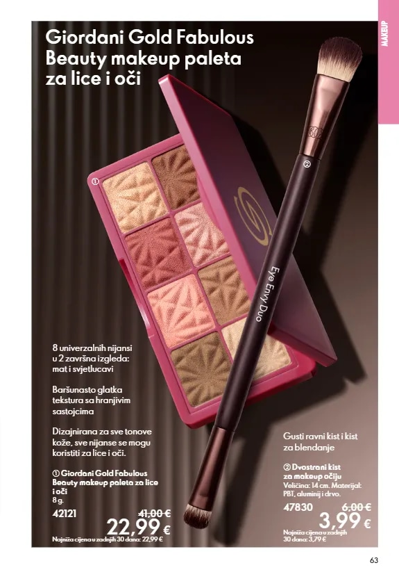 Dvostrani kist za makeup očiju Eye Envy Duo - Akcija u trgovini Oriflame