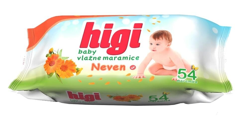 Higi Vlažne maramice s nevenom 54/1 - Akcija u trgovini Gavranović