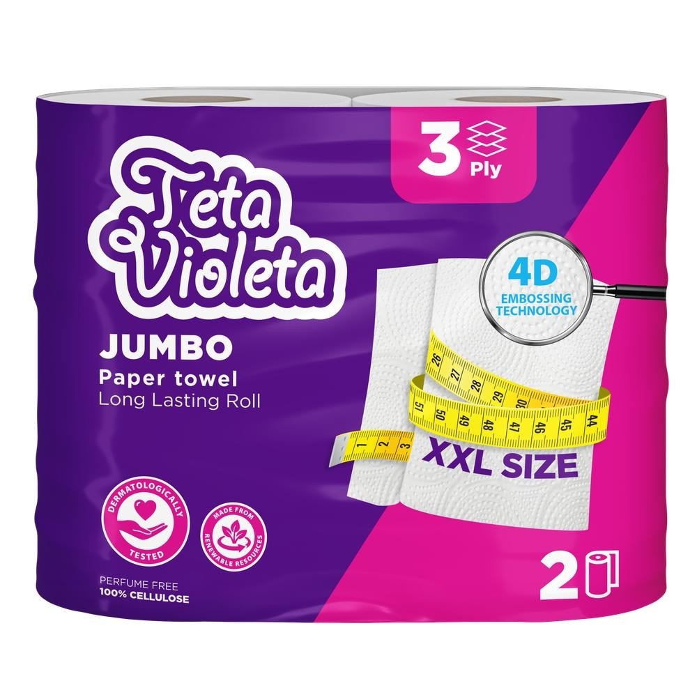 Teta Violeta kuhinjski ručnik clever cut 2 kom Akcija u trgovini Ribola
