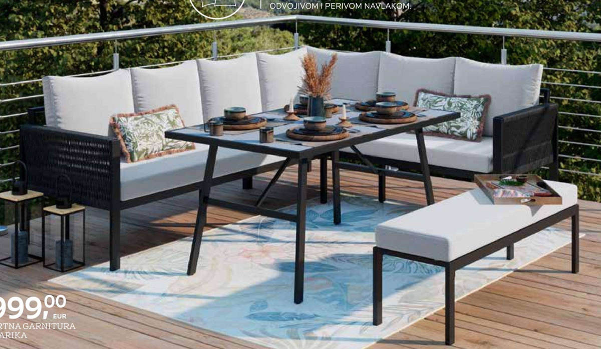 Vrtna garnitura Marika - Akcija u trgovini Lesnina