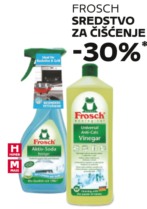 Frosch Sredstvo za čišćenje - Akcija u trgovini Tommy