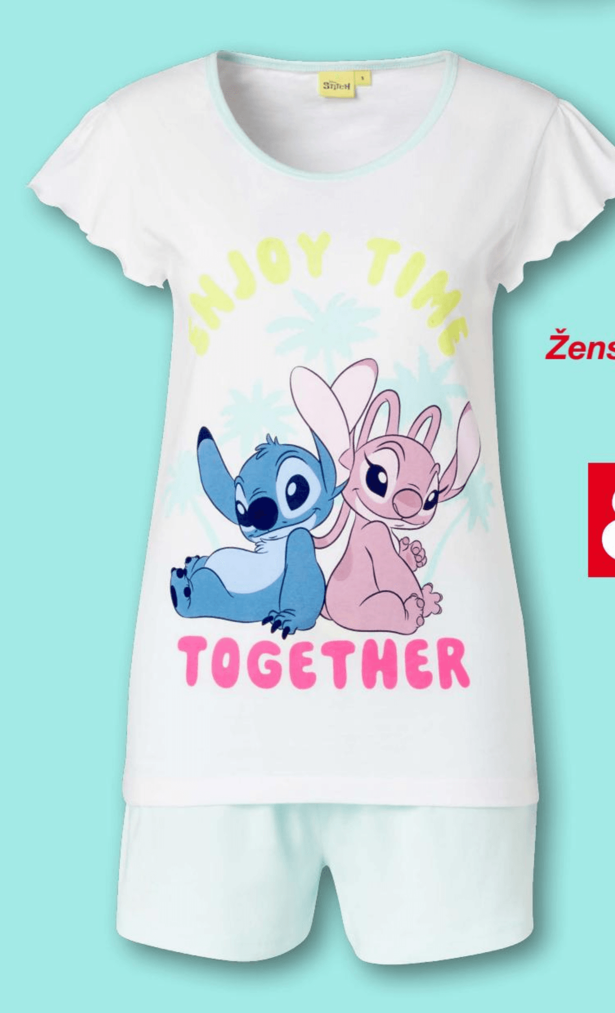 Ženska pidžama Disney Stitch - Akcija u trgovini Kik