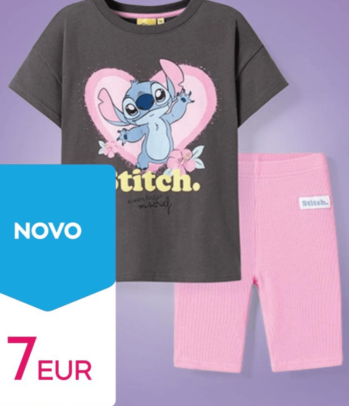 Komplet Stitch za djevojčice veličine: 104-134 cm - Akcija u trgovini Pepco