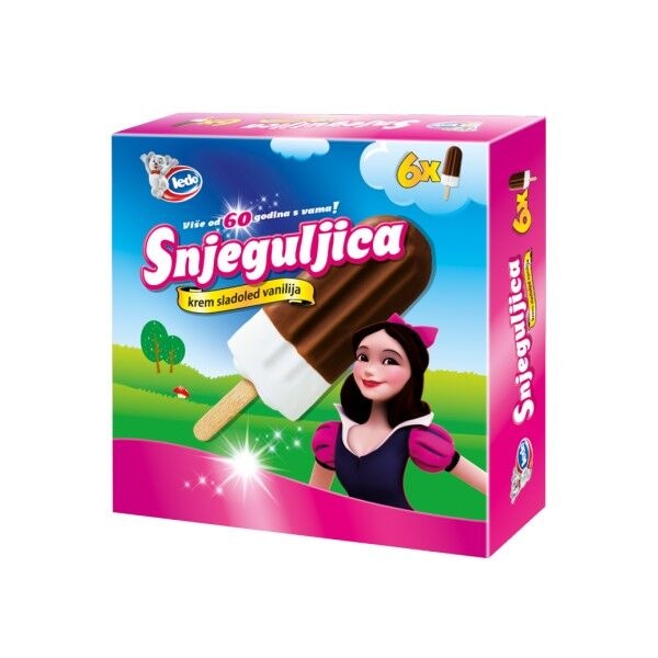 Ledo Sladoled Snjeguljica 6x65 ml - Akcija u trgovini Kaufland