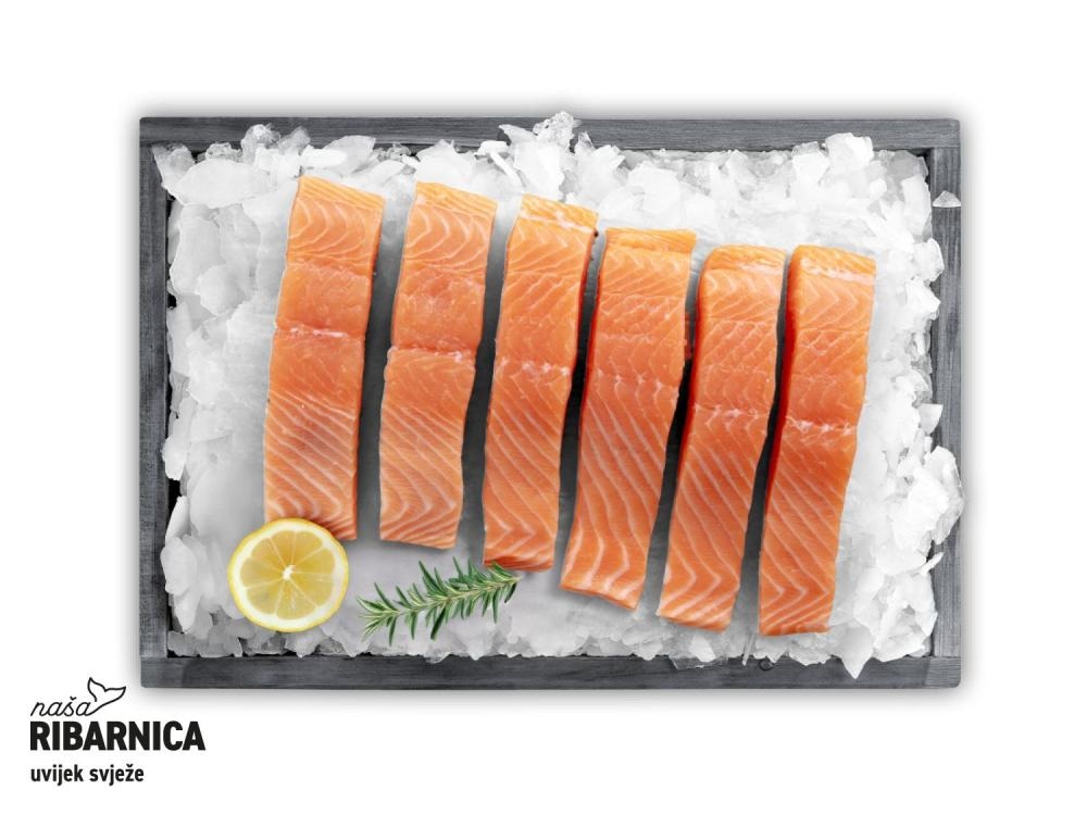 Svježi file lososa s kožom XXL 8 x 125 g - Akcija u trgovini Lidl