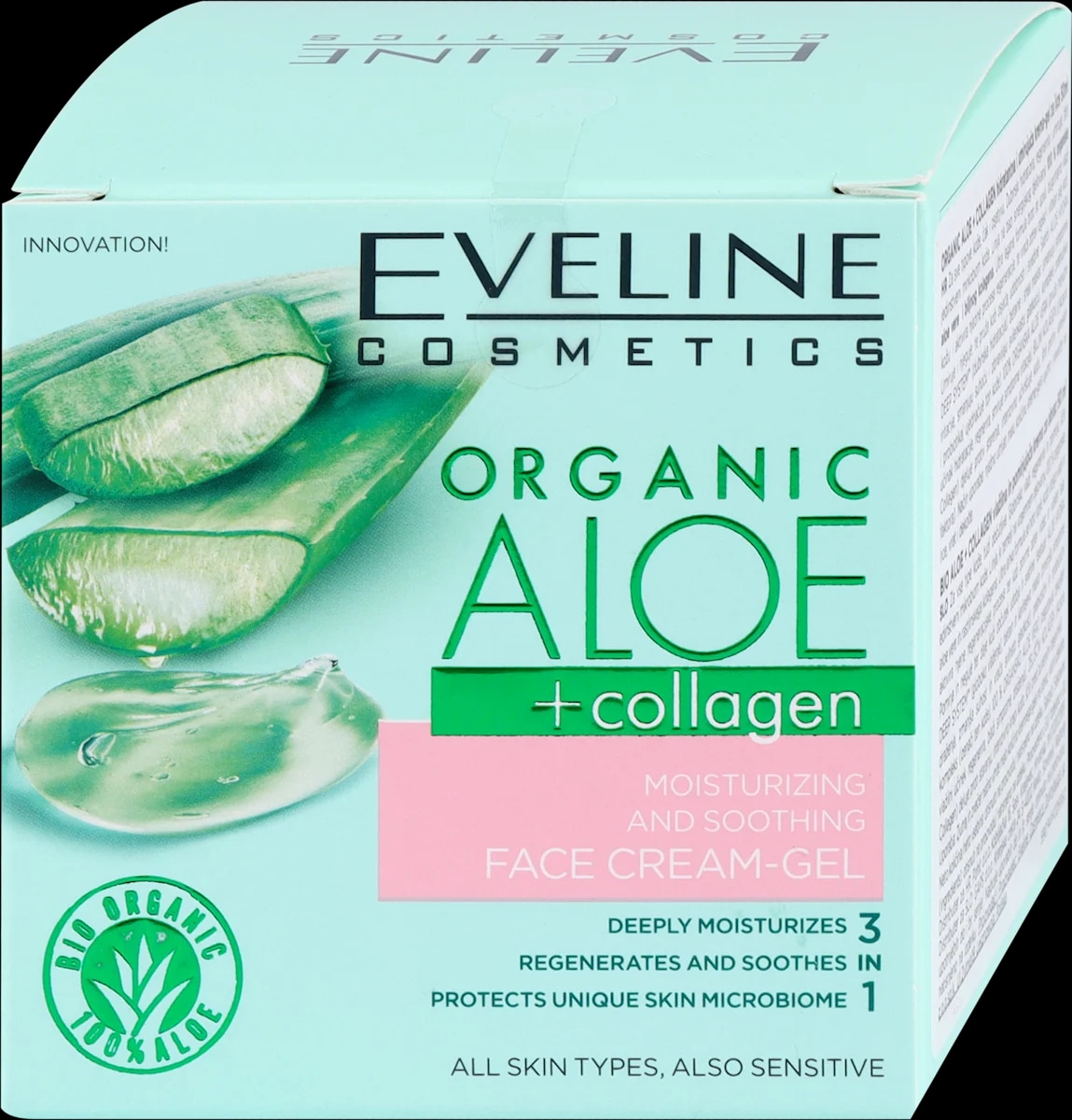 Eveline Organic Aloe + collagen gel-krema za lice 50 ml - Akcija u trgovini Dm