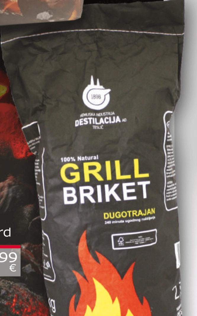 Destilacija Ugljen briket standard 2,5 kg - Akcija u trgovini Tommy