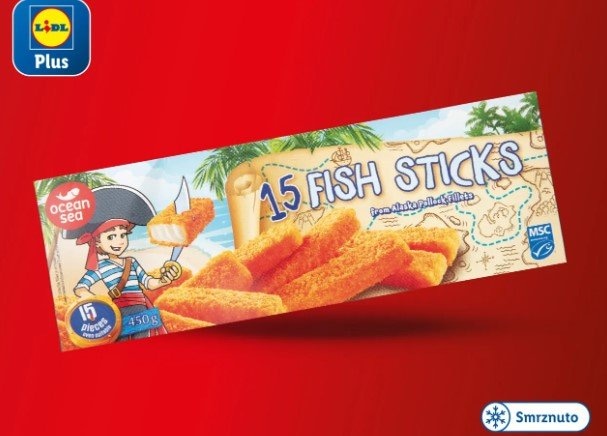 Ocean Sea Riblji štapići 450 g - Akcija u trgovini Lidl