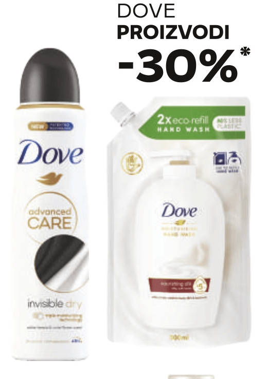 Dove proizvodi - Akcija u trgovini Tommy