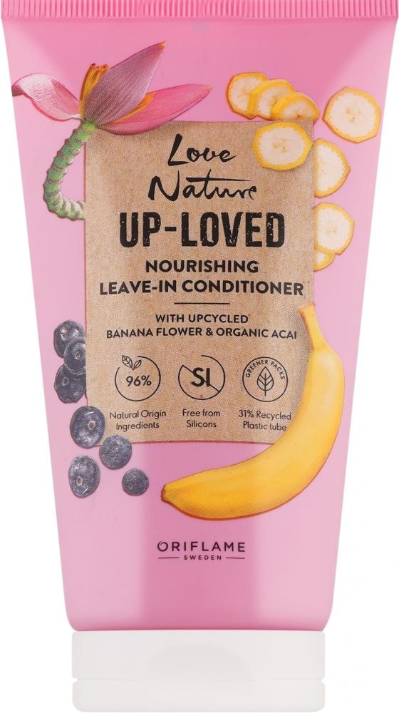 Love Nature Up-Loved Leave-in hranjivi regenerator s apcikliranim cvijetom banane i organskim acai bobicama 150 ml - Akcija u trgovini Oriflame