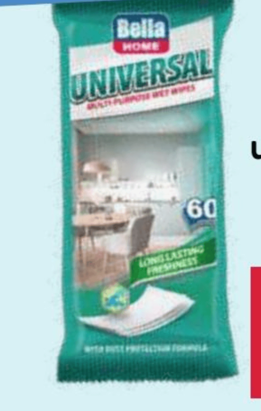 Bella Home Vlažne maramice za čišćenje univerzalne 60/1 - Akcija u trgovini Pivac