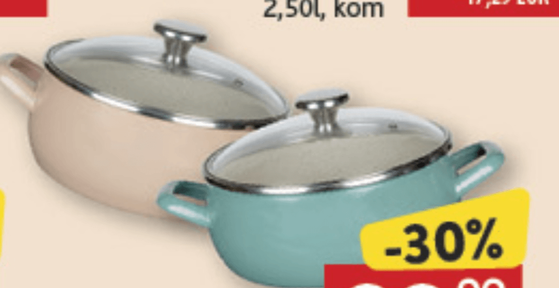 Metalac Posuda plitka 3,80l, kom - Akcija u trgovini Konzum