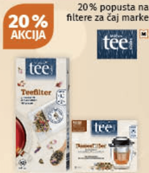 Tee filteri za čaj - Akcija u trgovini Mueller