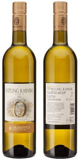 Orahovica Chardonnay, Rajnski Rizling 0,75 l - Akcija u trgovini Studenac