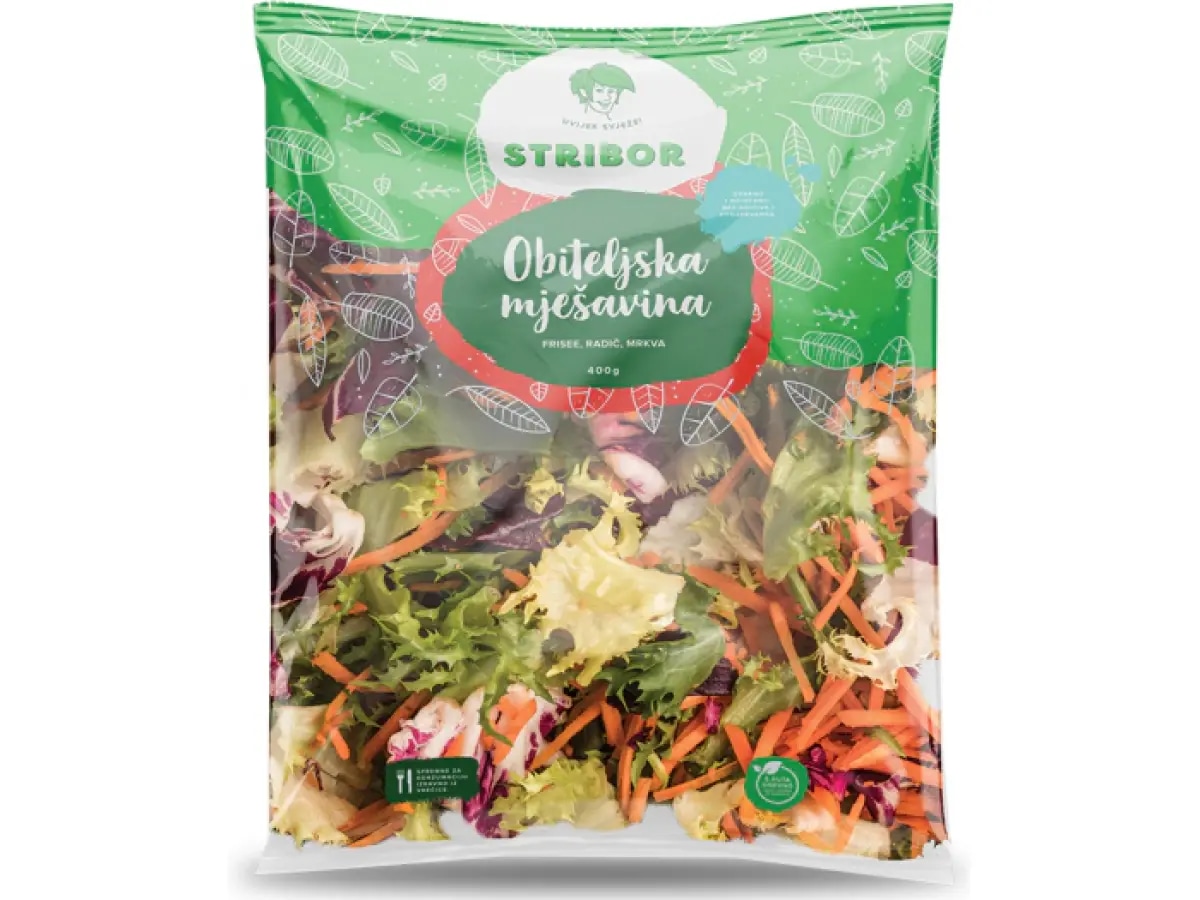 Obiteljska salata 400 g STRIBOR - Akcija u trgovini Eurospin