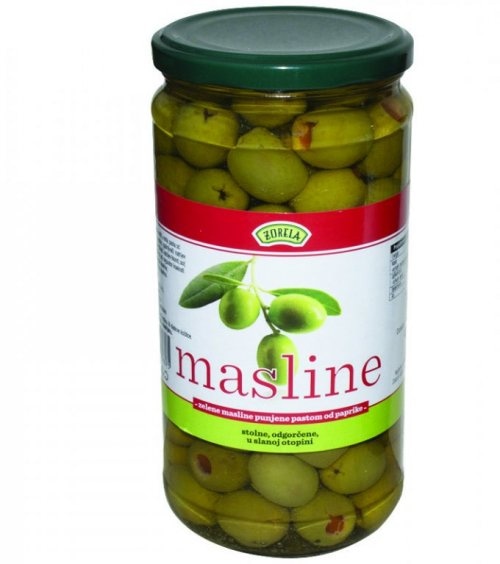 Masline zelene punjene paprikom 400 g Zorela Akcija u trgovini NTL
