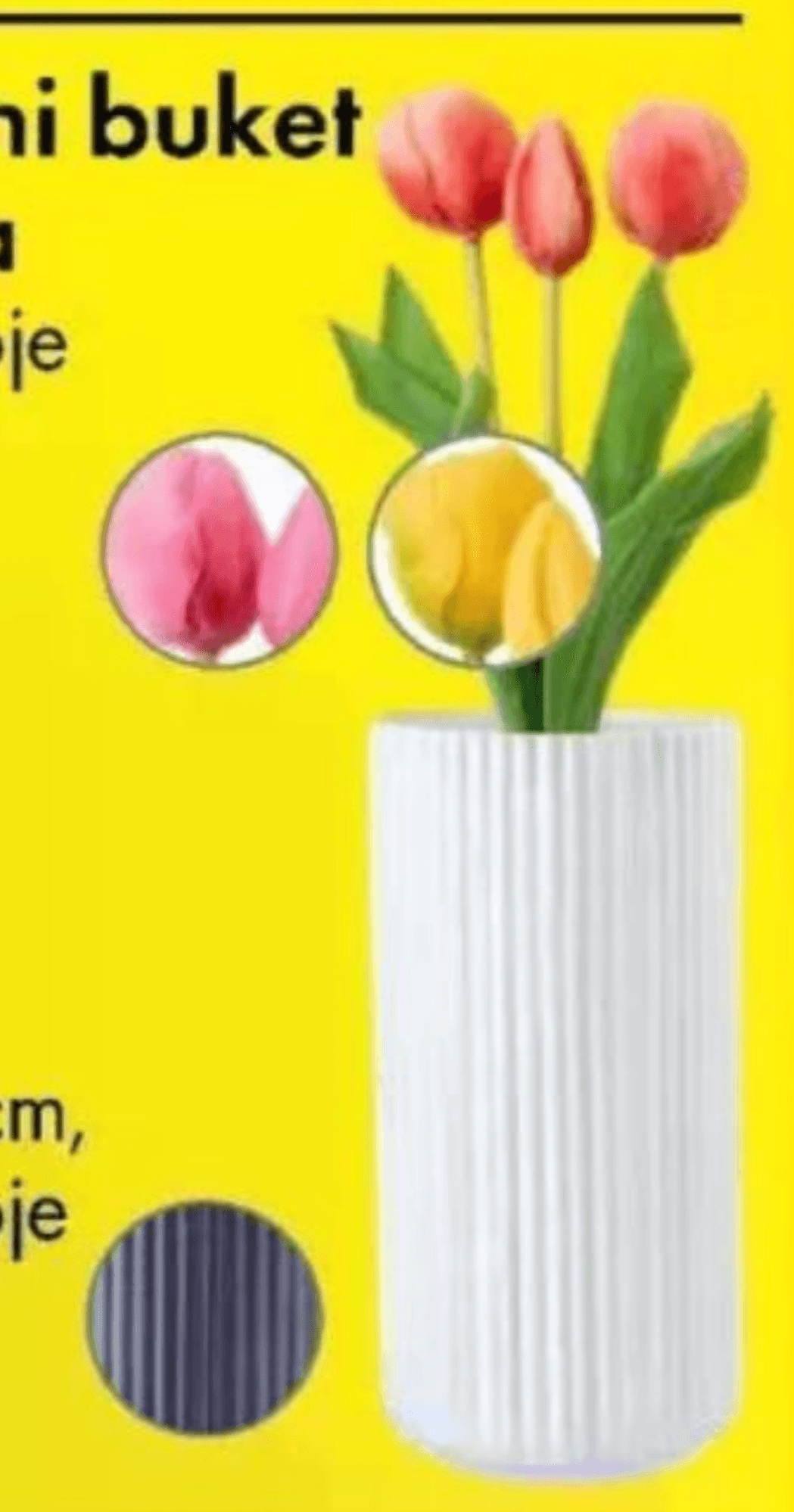 Umjetni buket cvijeća - Akcija u trgovini Tedi